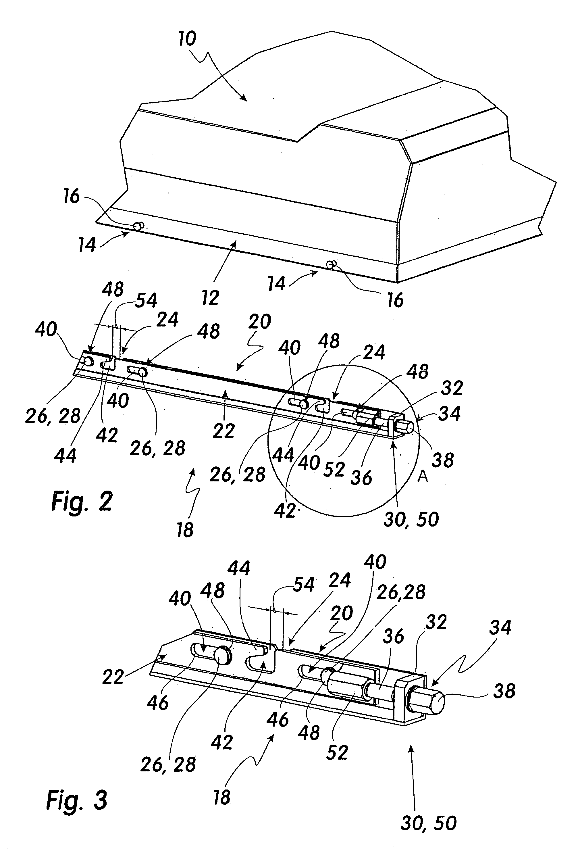 Fixing arrangement for vehicle roof mounting of an air conditioning module