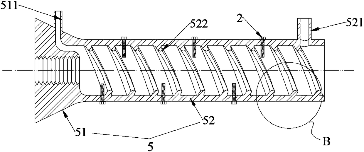 Method for machining shock-resistant self-locking type half grouting sleeve and method for machining concrete member