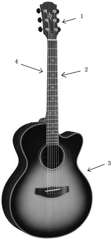Easy-string-pressing guitar