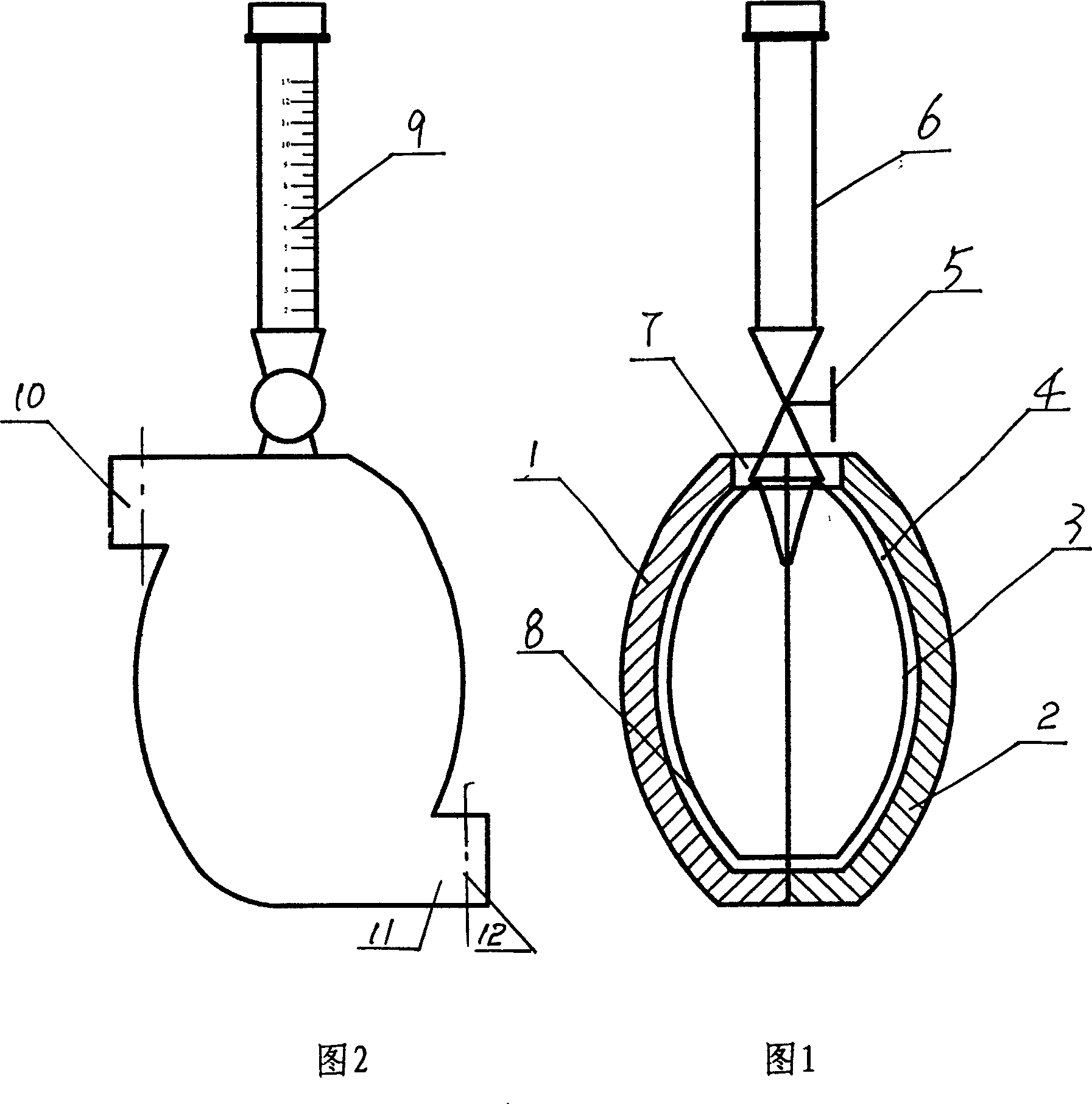 Testis volume measuring meter