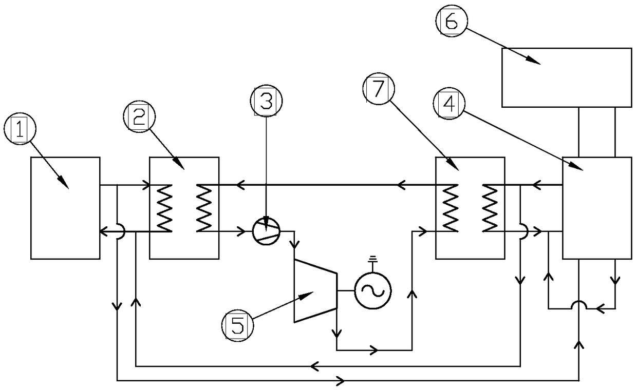 Absorption type condensation industrial waste heat recovery system