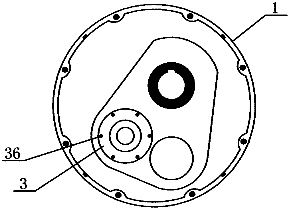 Novel suspended-type gear speed reducer