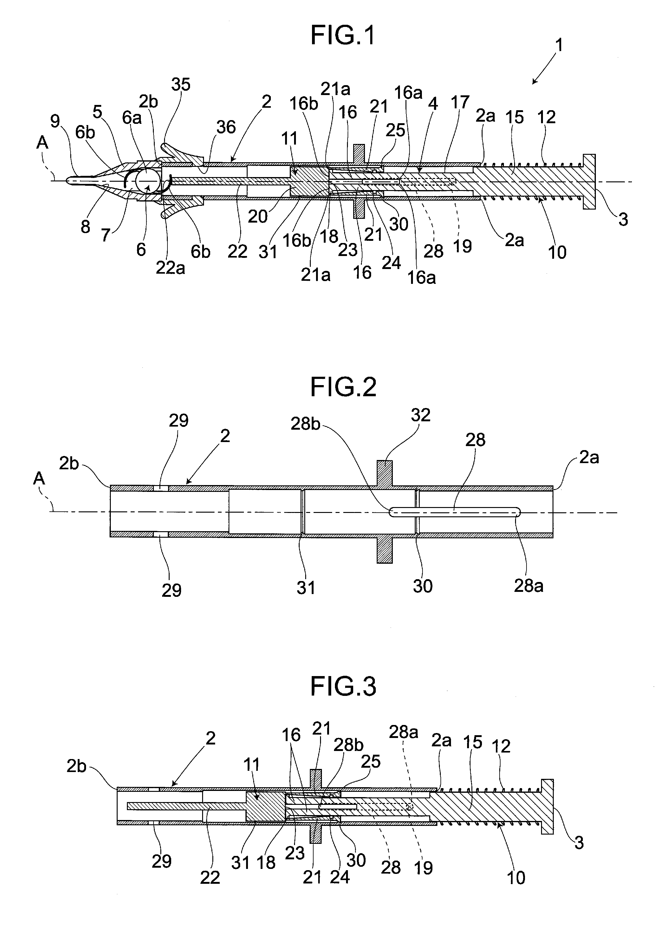 Intraocular lens inserting device