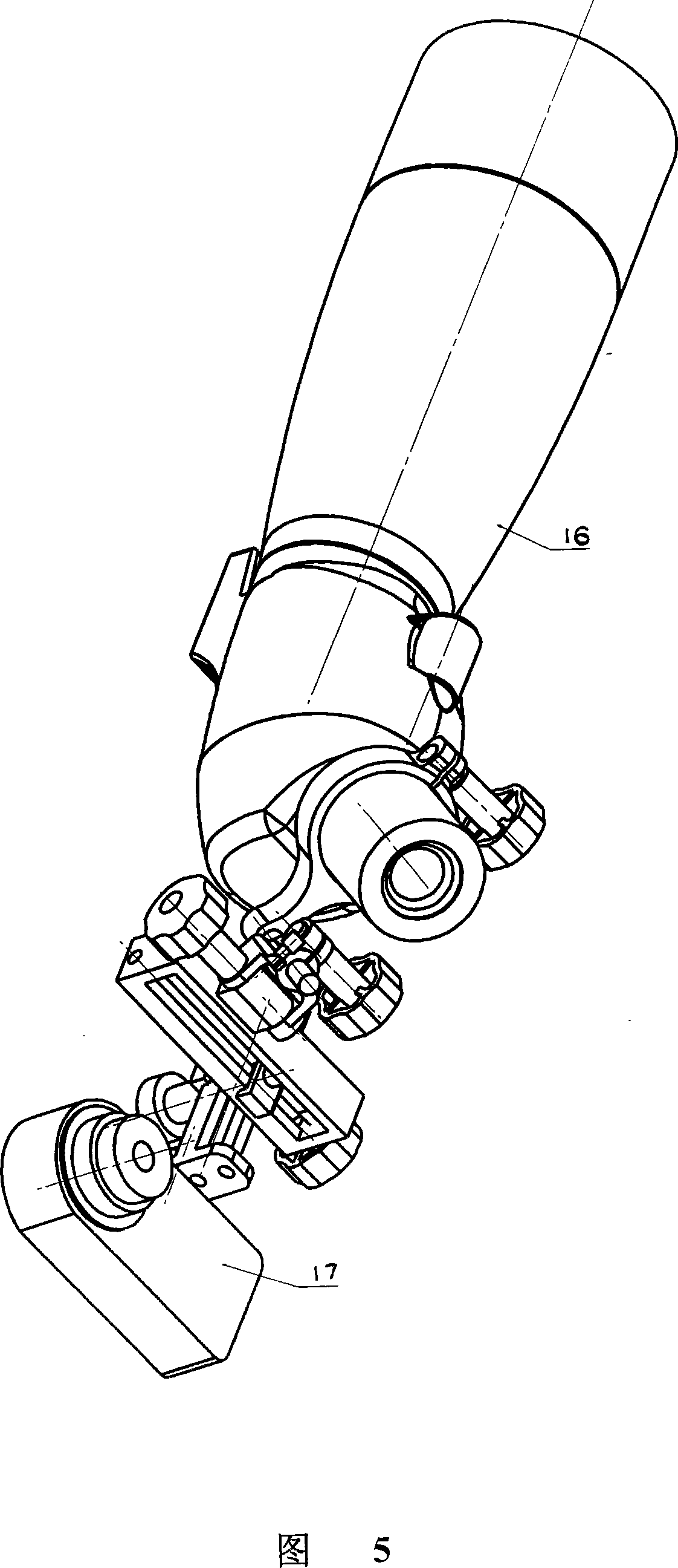 Monocular telescope series and domestic digital camera connection device and its uses