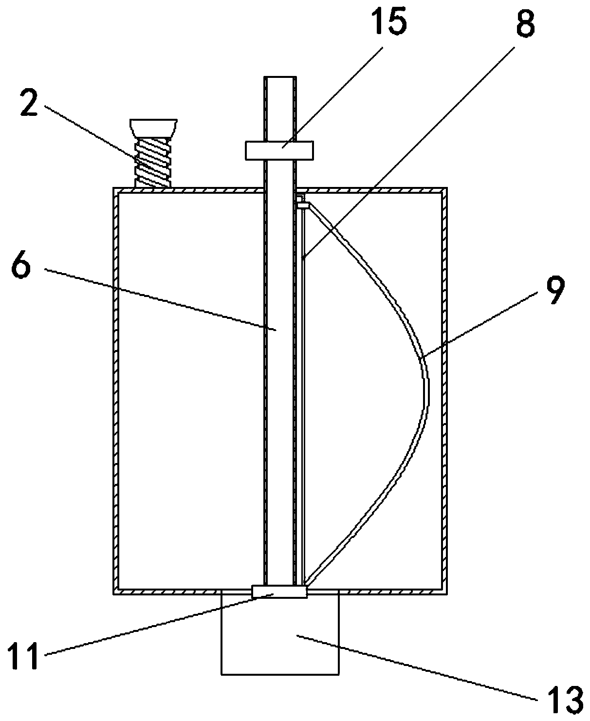 A biological fermentation device that is convenient for cleaning and filtering