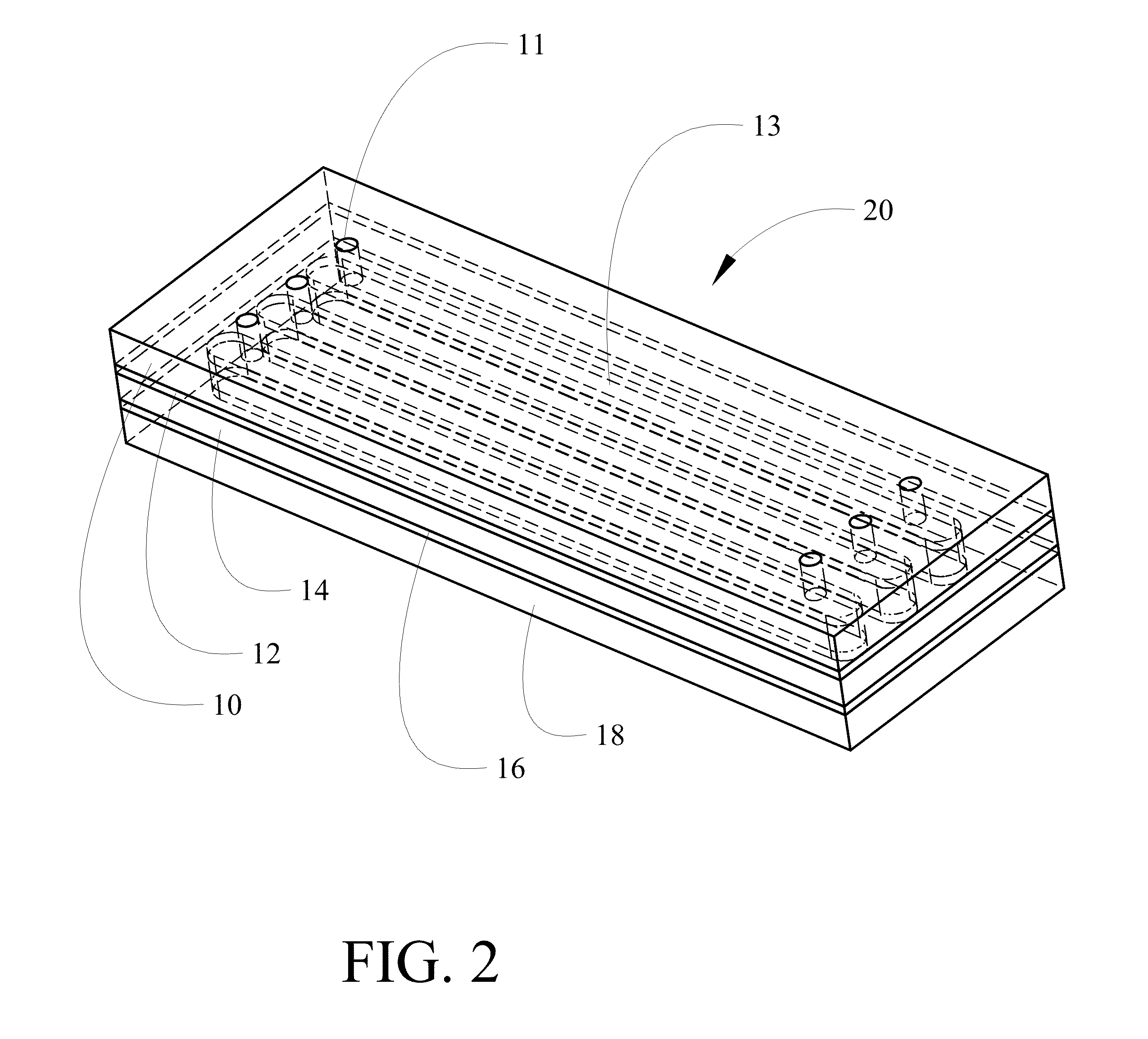 Method and apparatus for taped interlayer flow cell with masking and conductive traces