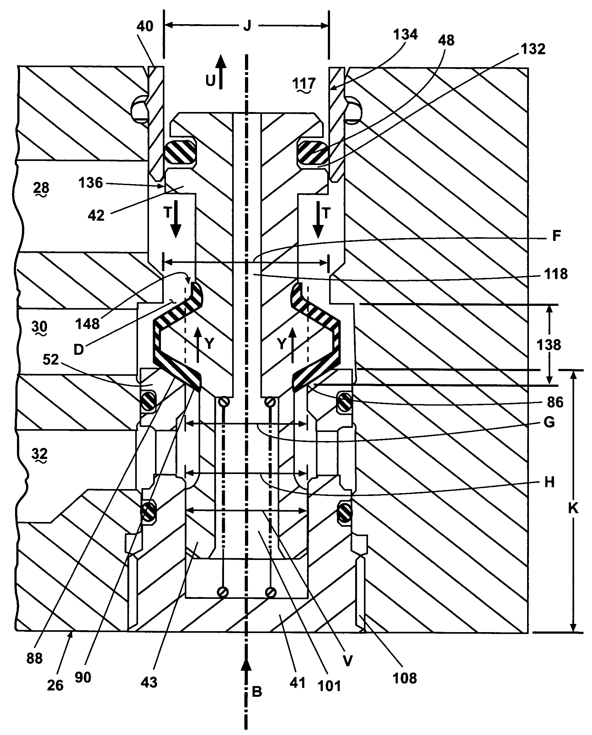 Directly operated pneumatic valve having a differential assist return