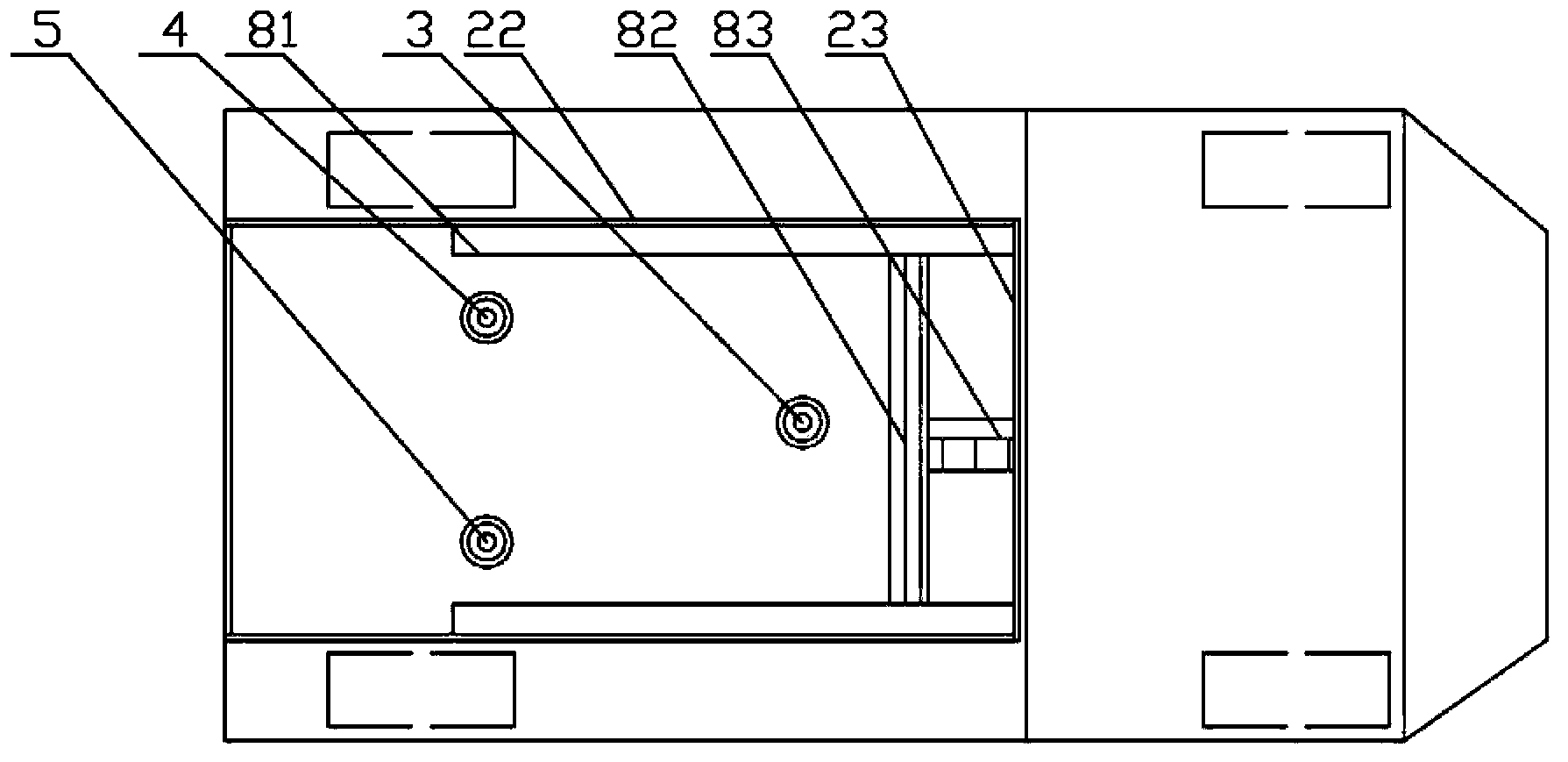 Three-dimensional scrapper detecting type dumping car