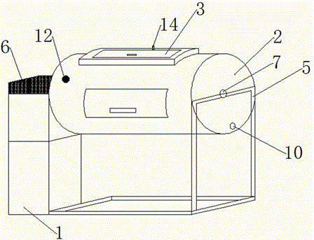 Pickling frame of dry salt pickling machine