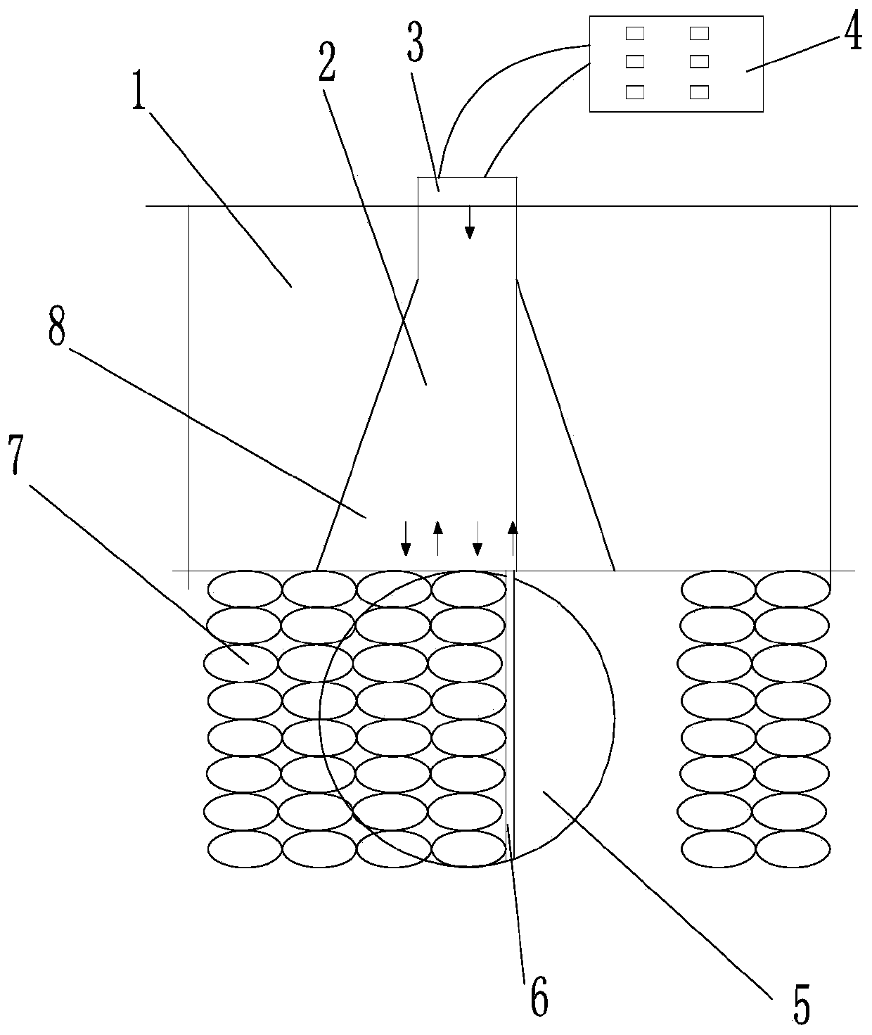 Soil in-situ detection method and system for seed leakage