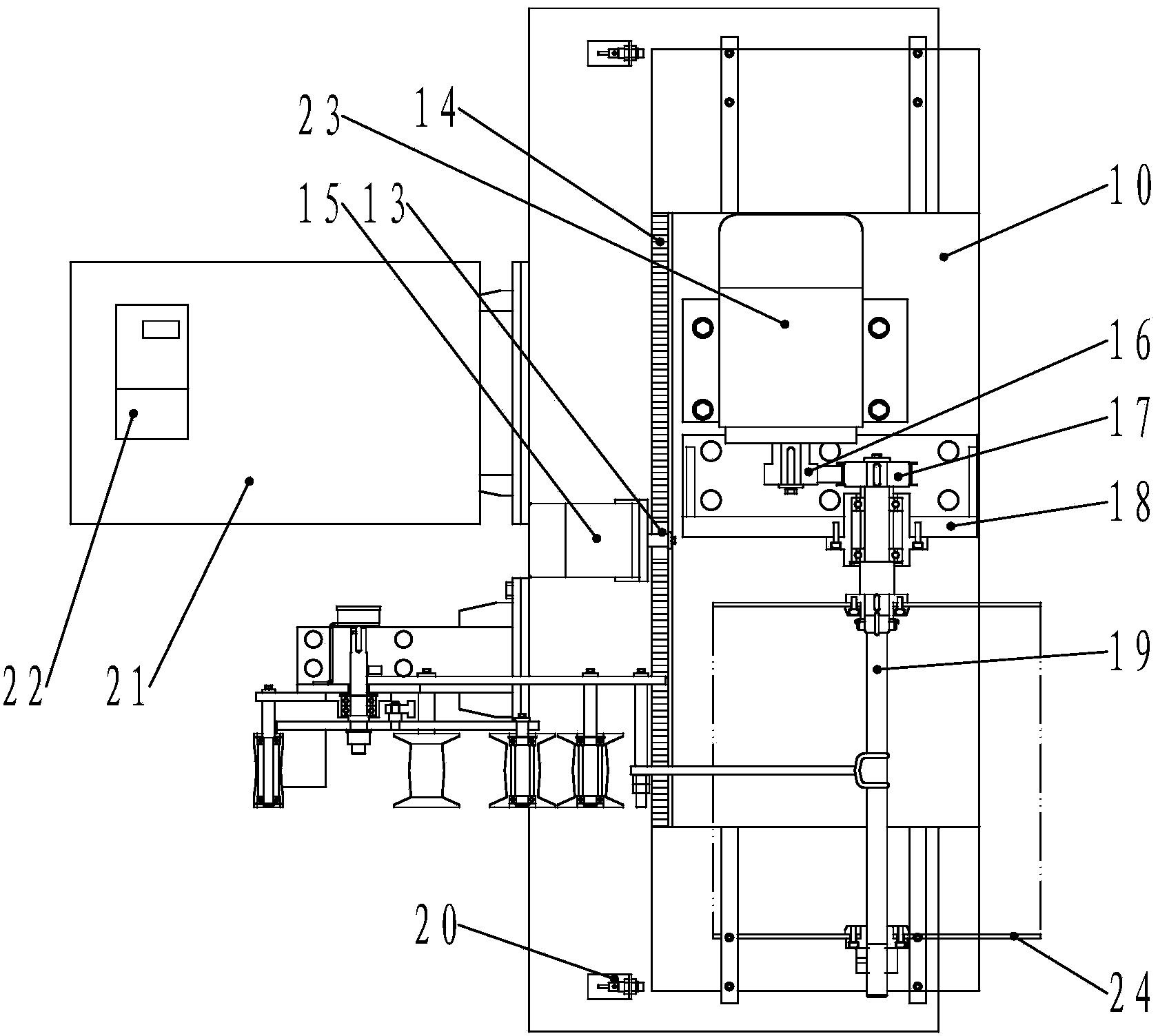 Trimming recycling device of splitting machine