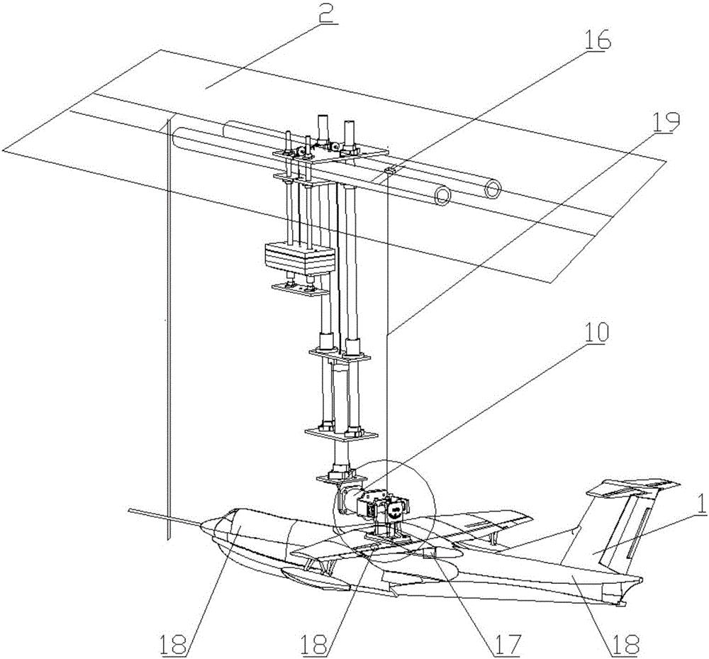 Method for testing hydrodynamic performance of water surface air vehicle in transverse inclination state