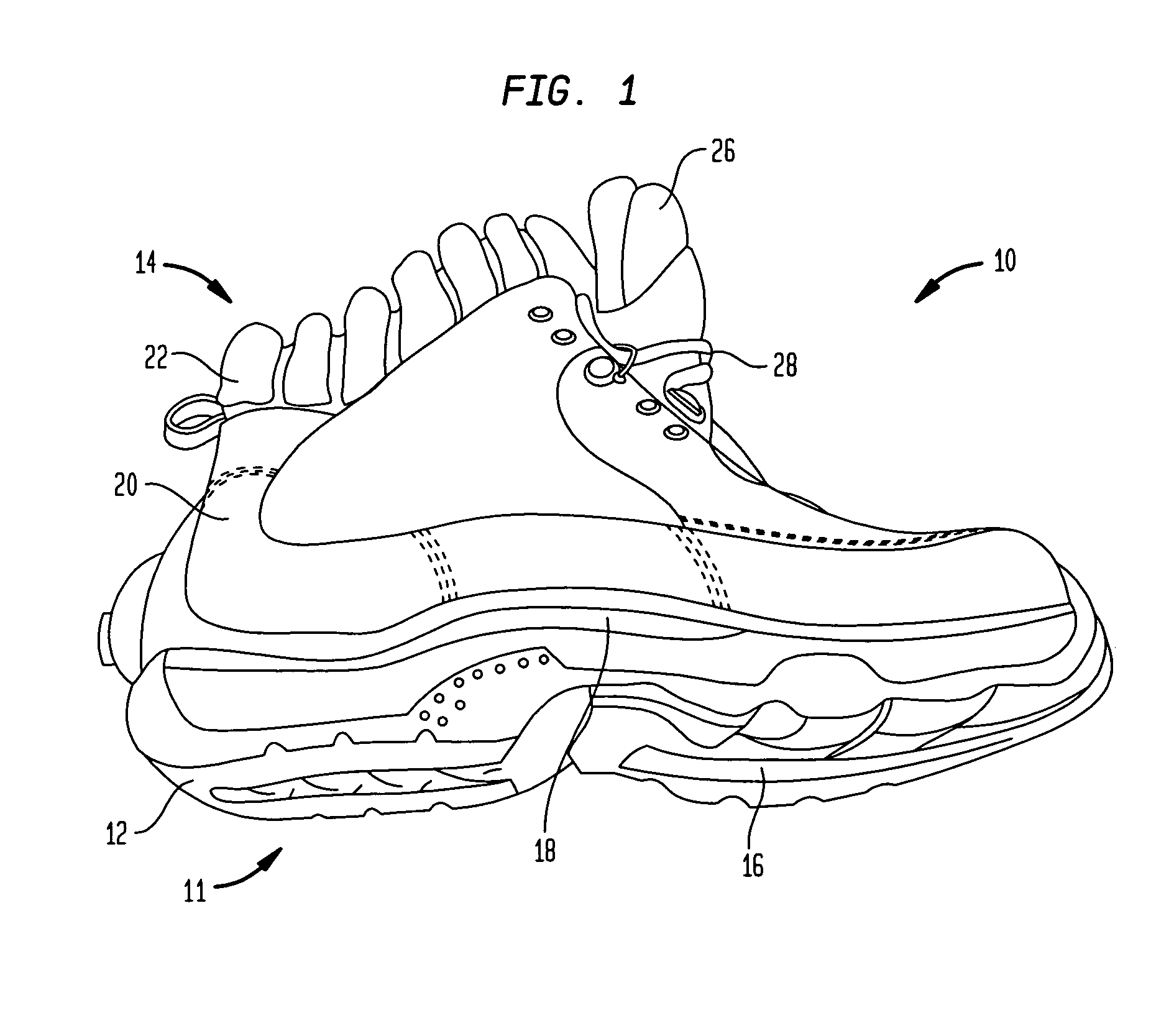 Footwear article with adjustable stiffness