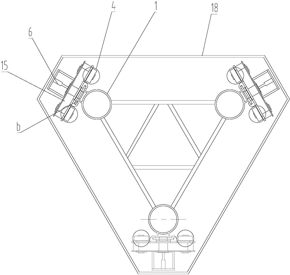 Continuous hydraulic inserted pin lifting device