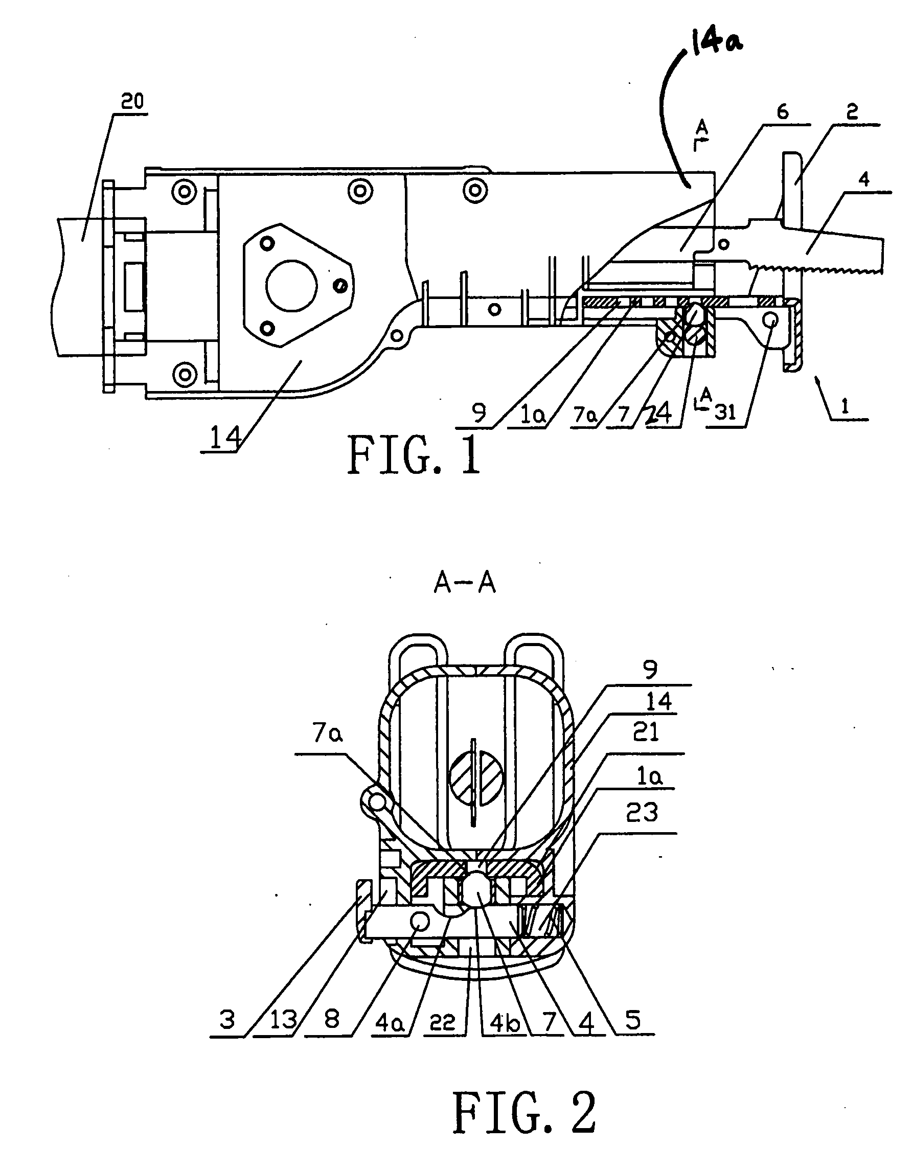 Support shoe for a reciprocating saw