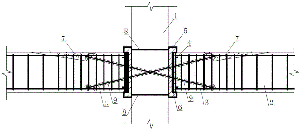 A prestressed assembled concrete beam-column joint structure and its construction method