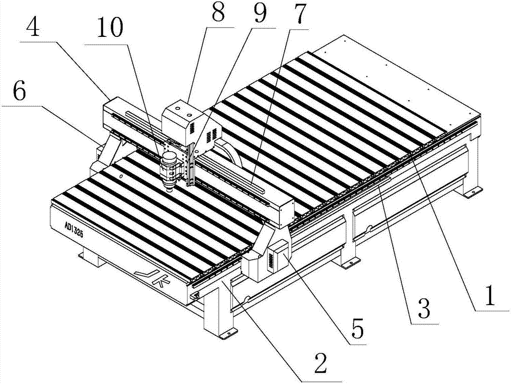 Hybrid transmission type engraving device