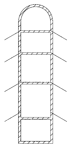 Up-down separating type underground excavation station construction passageway structure provided with mucking transport equipment and construction method