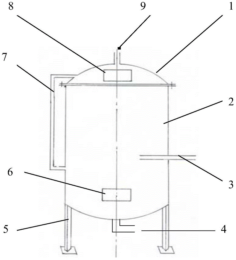 Dust removal device for treating oil well cement dry-mixed exhaust gas