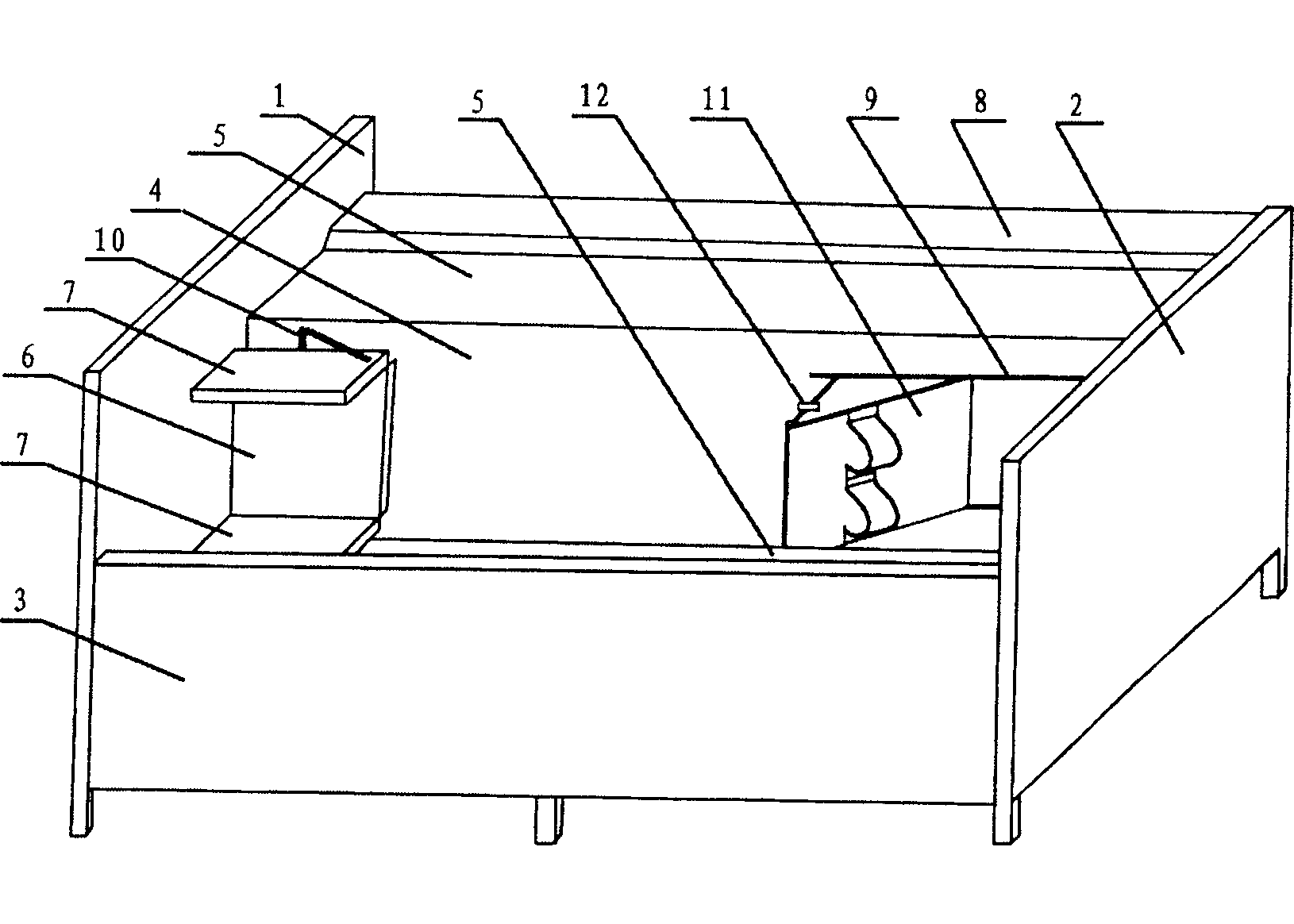 A bed convenient for turning over and leg-bending device