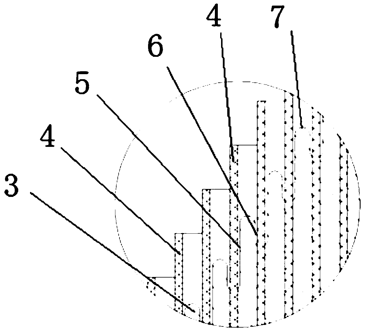 Dry-type high-voltage low-inductance coaxial peaking capacitor and manufacturing process