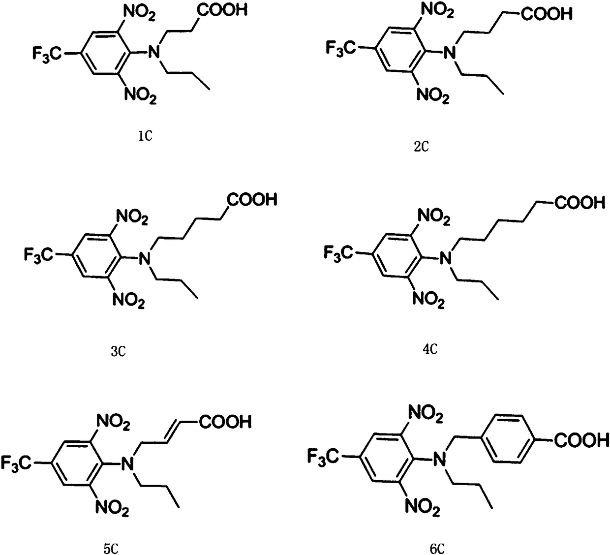 Trifluralin hapten and its preparation method and application