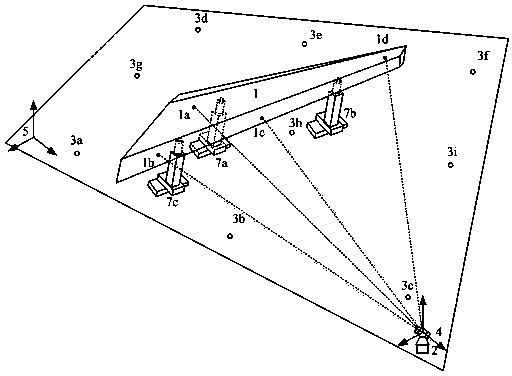 Method for measuring positioning points based on laser tracker in docking process of airplane parts