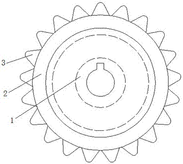 Agricultural machine transmission gear
