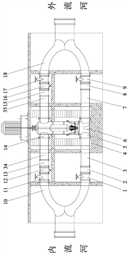 An easy-to-disassemble two-way pipeline submersible pump device