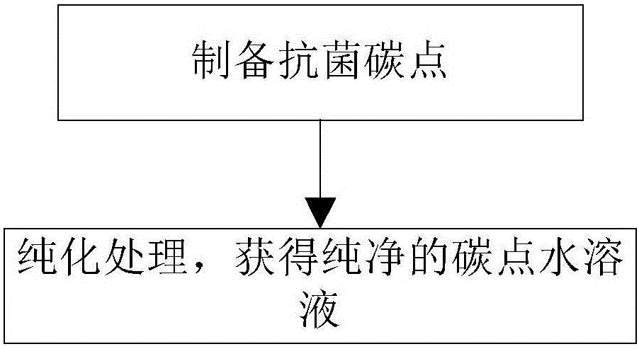 Method for preparing water-soluble fluorescence carbon dots and application of fluorescence carbon dots in resisting bacteria and distinguishing bacteria