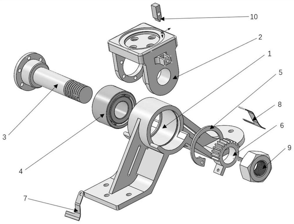 Robot passive foot with controllable angle and robot using the passive foot