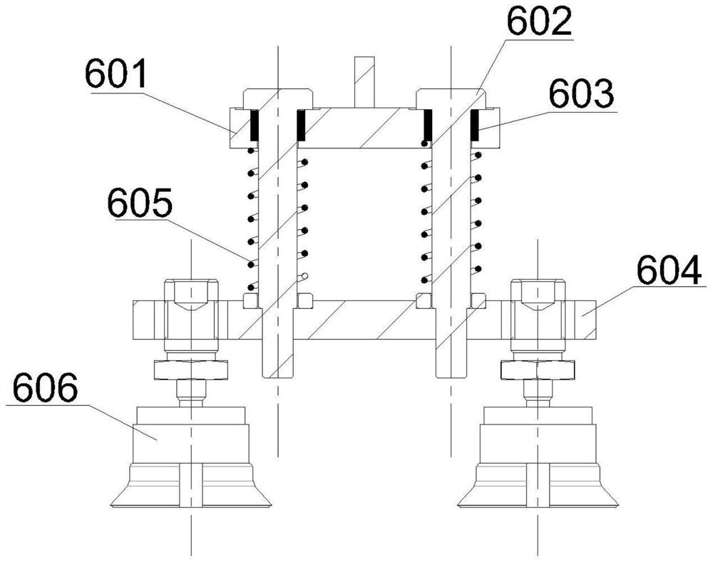 Grabbing device of woven bags or soft bag products