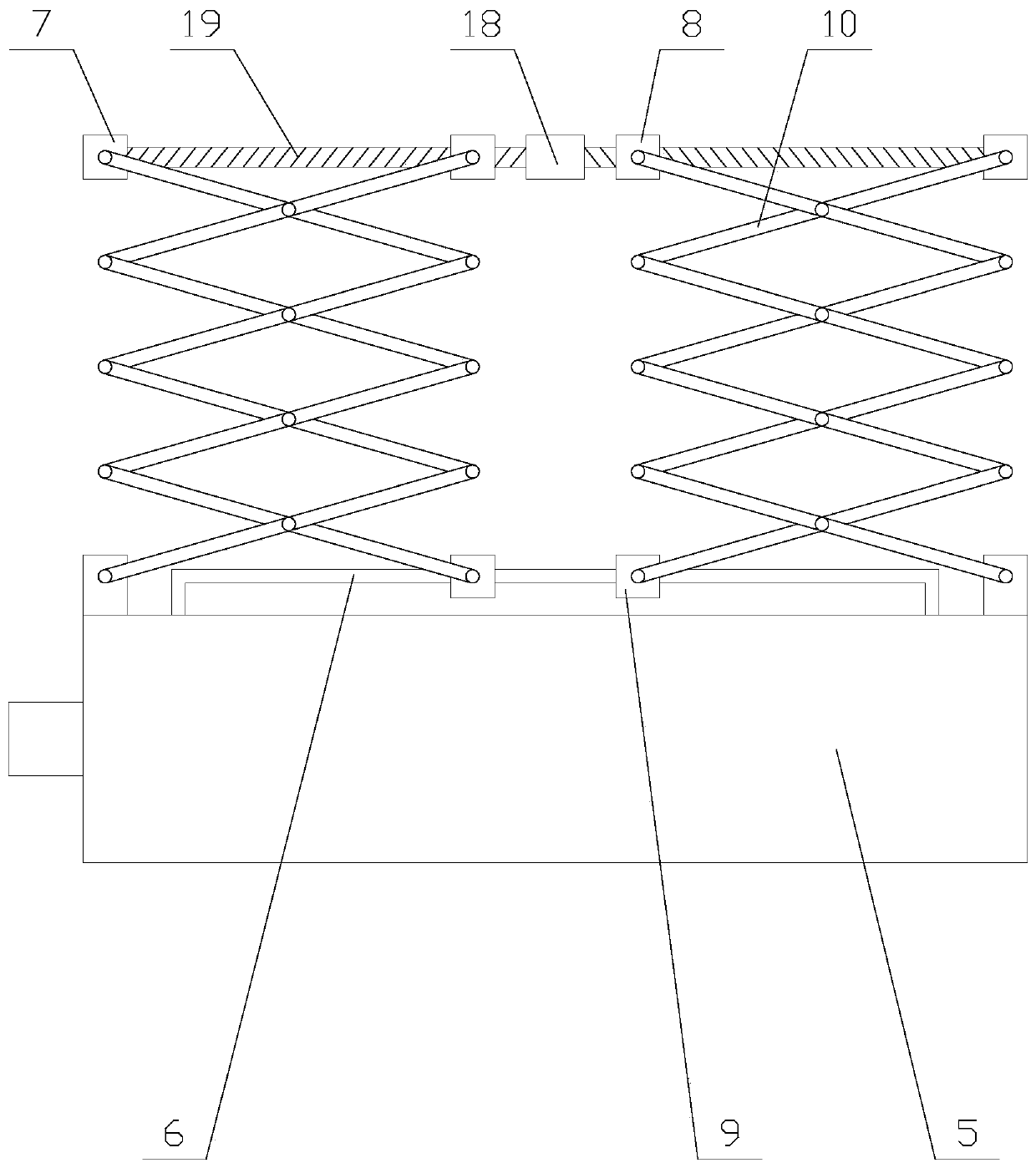 Exhaust device with cleaning function for kitchen fresh air system