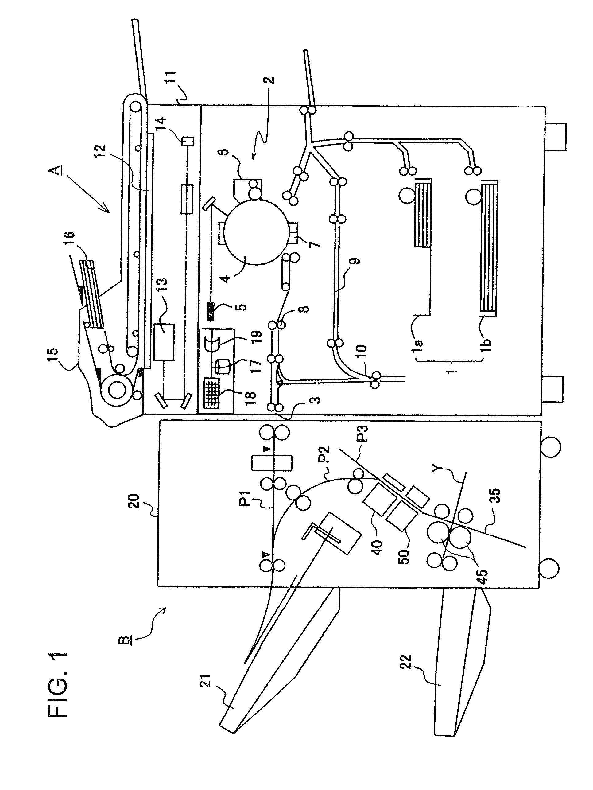 Sheet processing device and image forming device provided with the sheet processing device