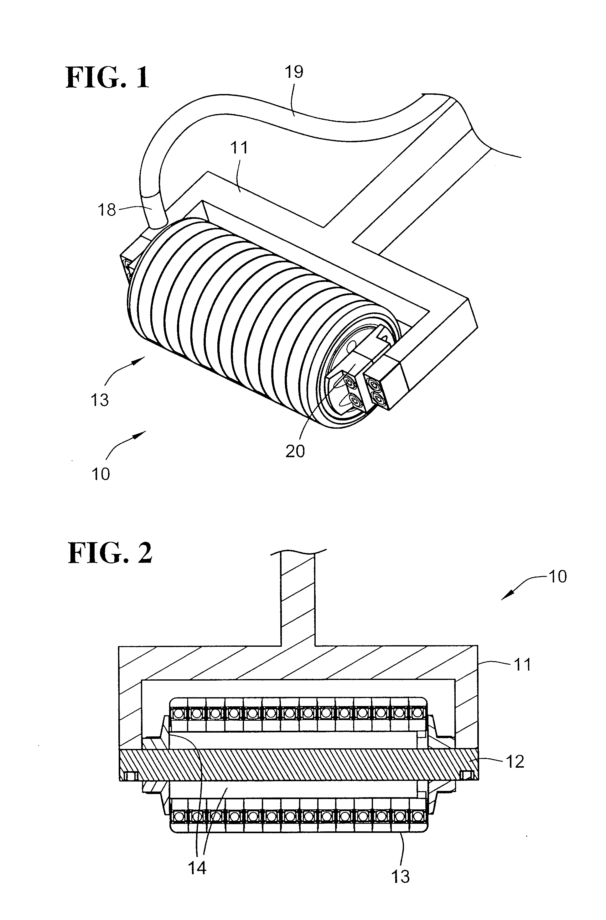 Compaction roller for a fiber placement machine