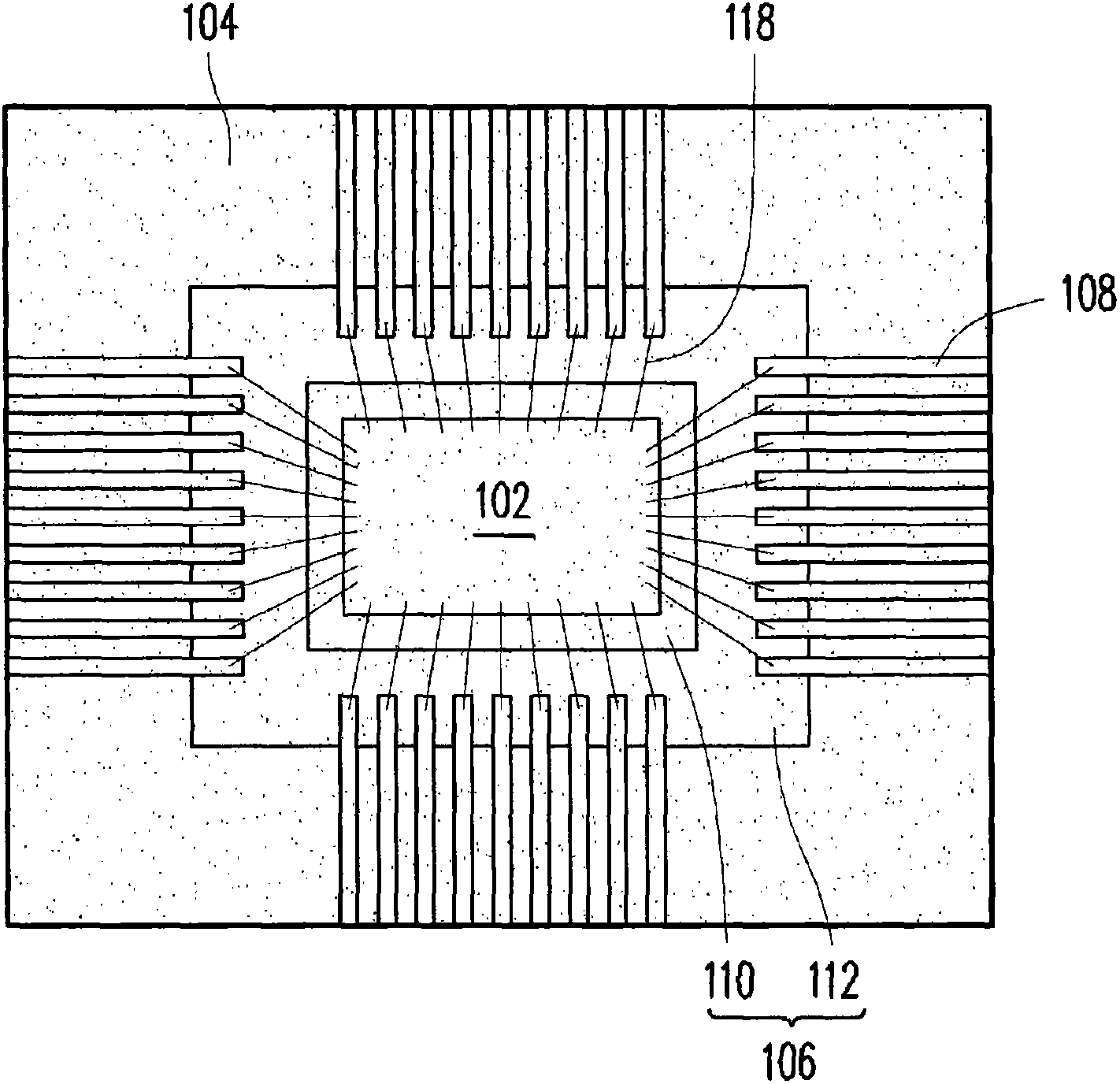 Packaging structure without external pin