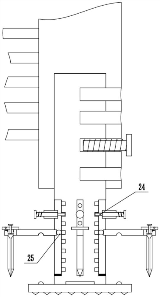 Construction site fence connecting beam bottom fixing device