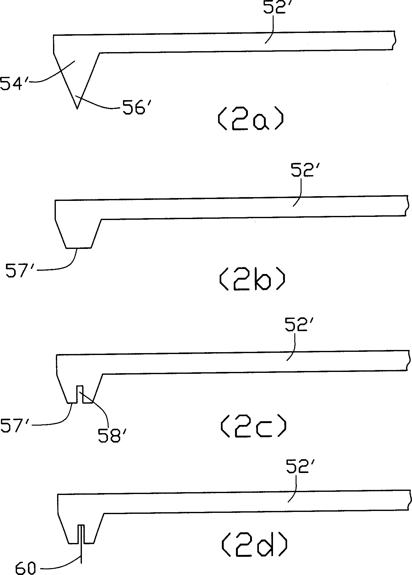 Probe unit of microscope with atomic force and manufacturing method