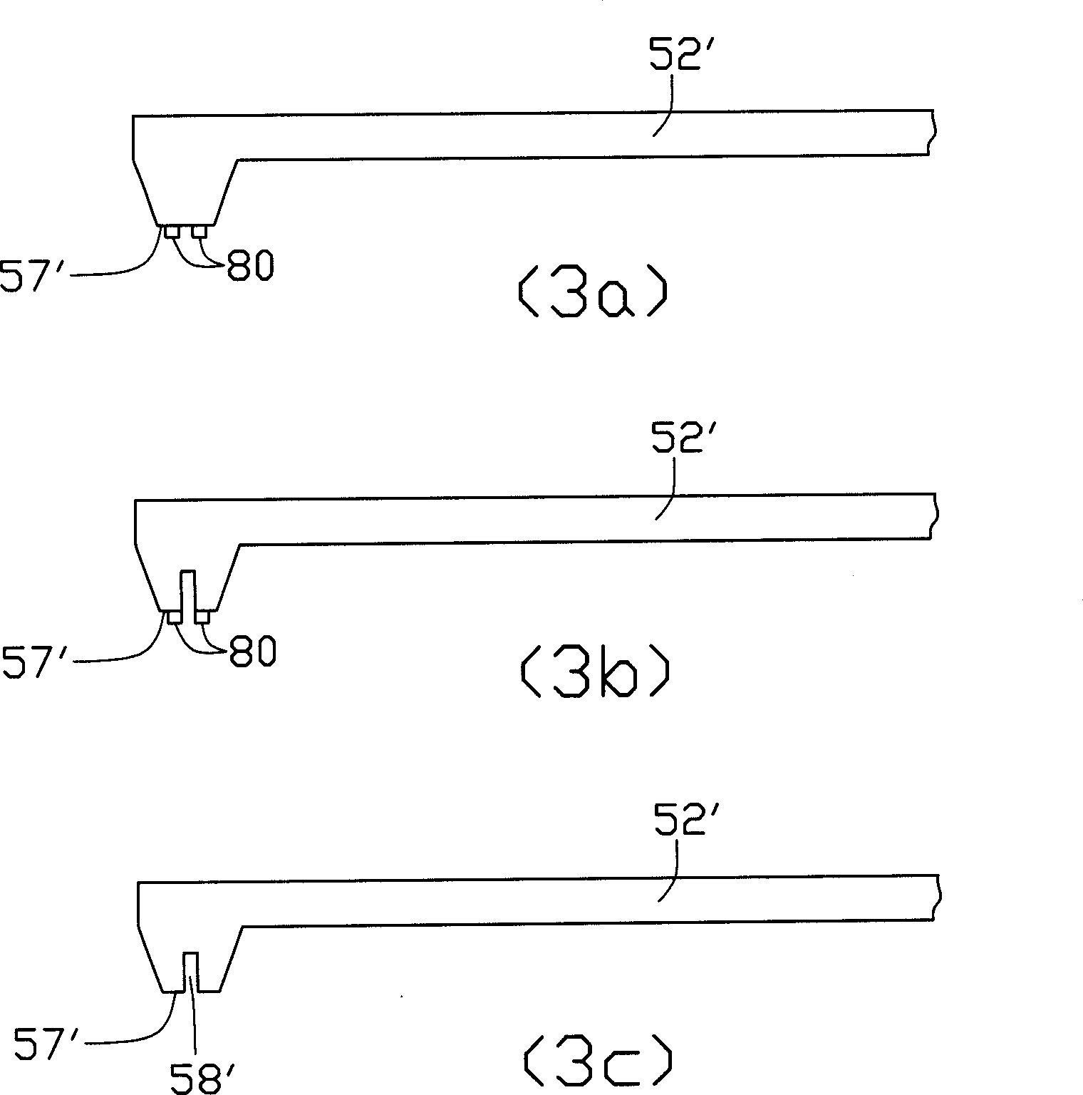 Probe unit of microscope with atomic force and manufacturing method