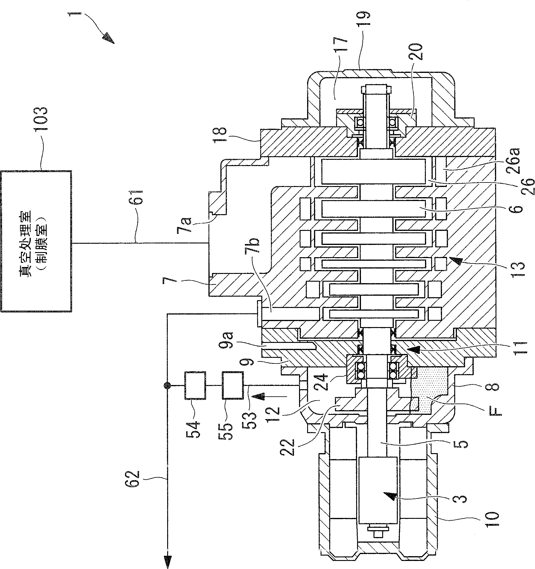 Dry vacuum pump