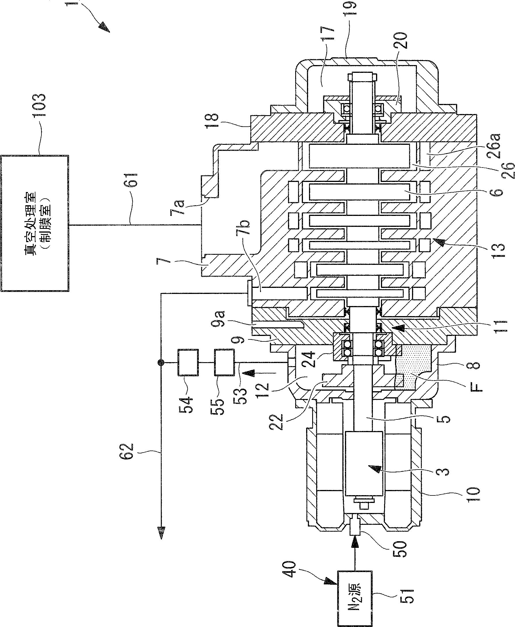 Dry vacuum pump