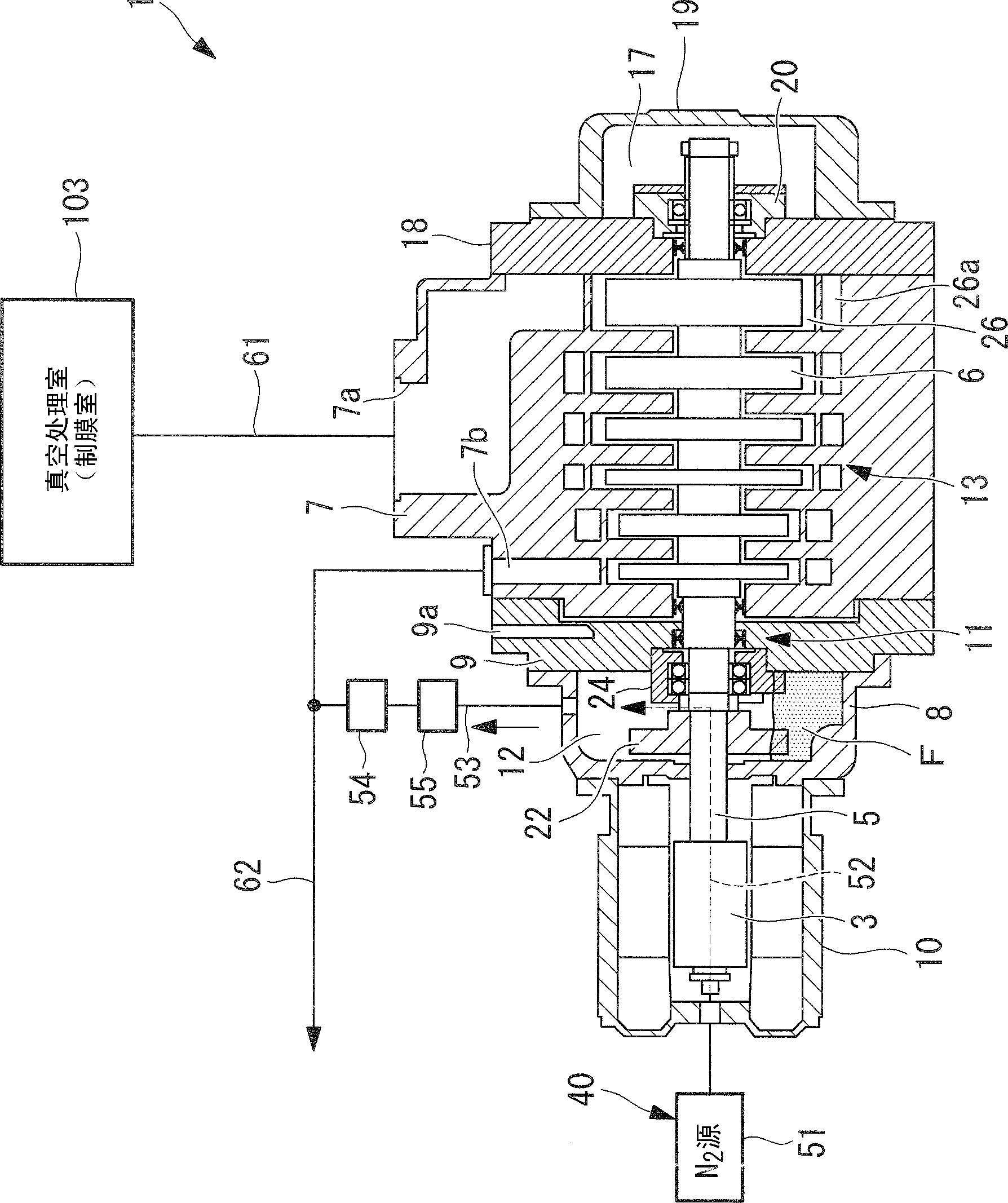 Dry vacuum pump