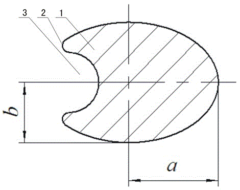 Oval reel for producing wound capacitor unit core and wound capacitor unit core