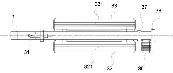 Rotating wheel type anchor rod construction manipulator and trolley