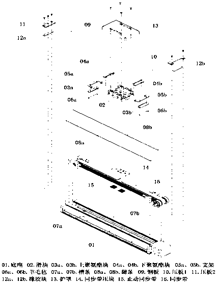 A dust-proof linear slide