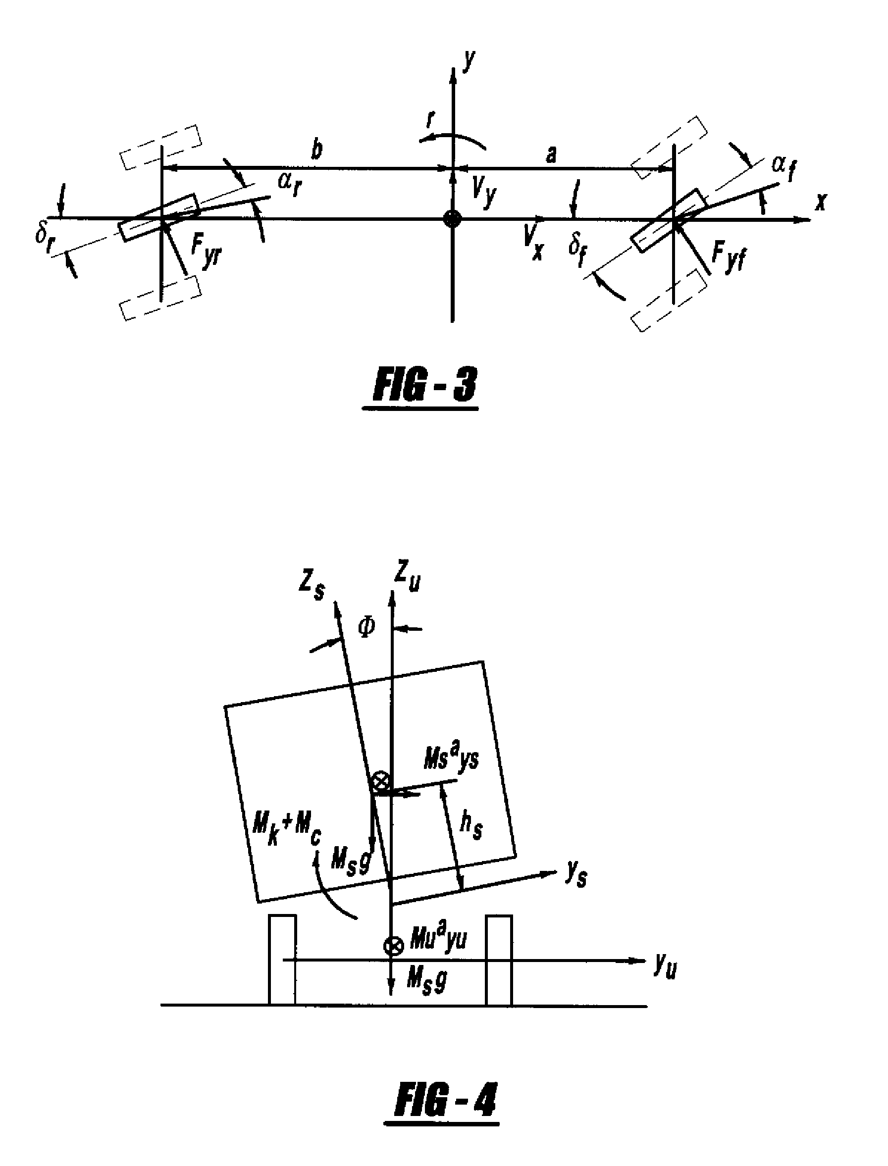 System for estimating vehicle states for rollover reduction