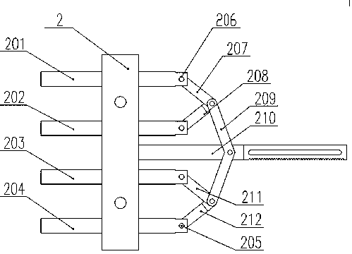 Bidirectional pressing device with multi-point pressing function