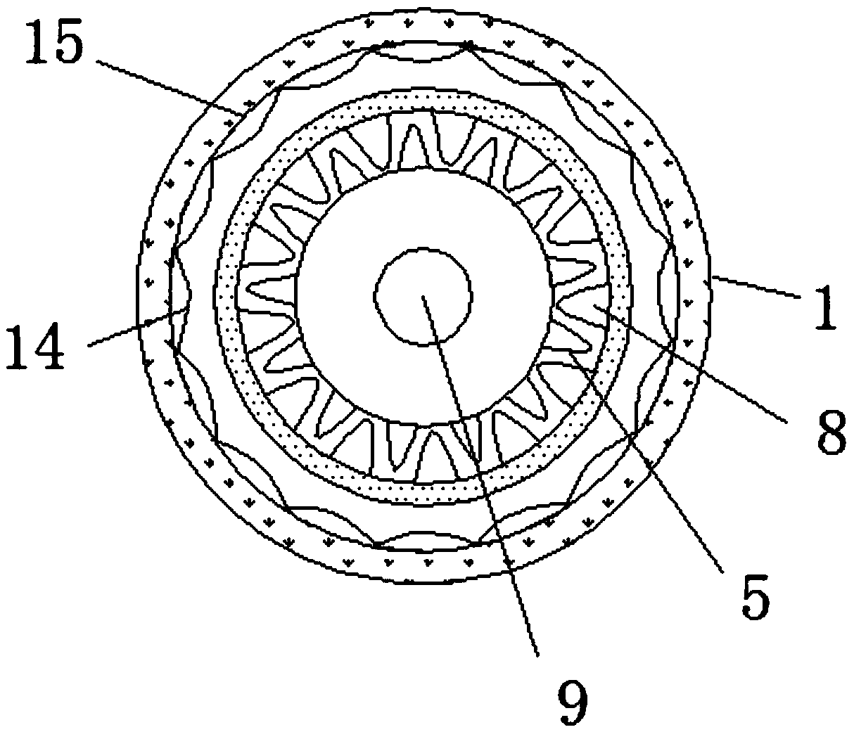 A split shaft tube