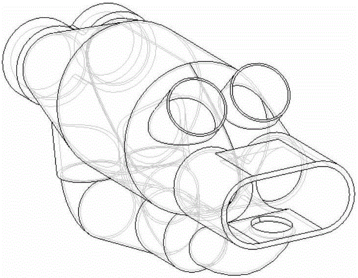 Partition type reverse jet regenerative diesel engine exhaust particulate filter device