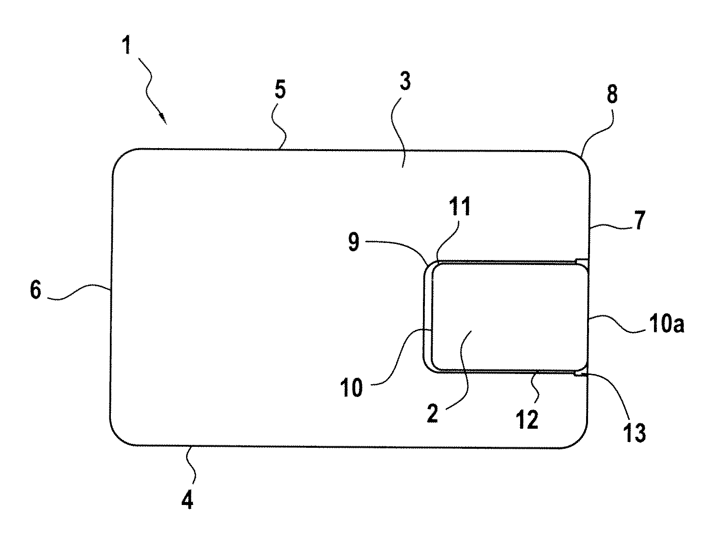 Microcircuit card and a tool and method for making thereof